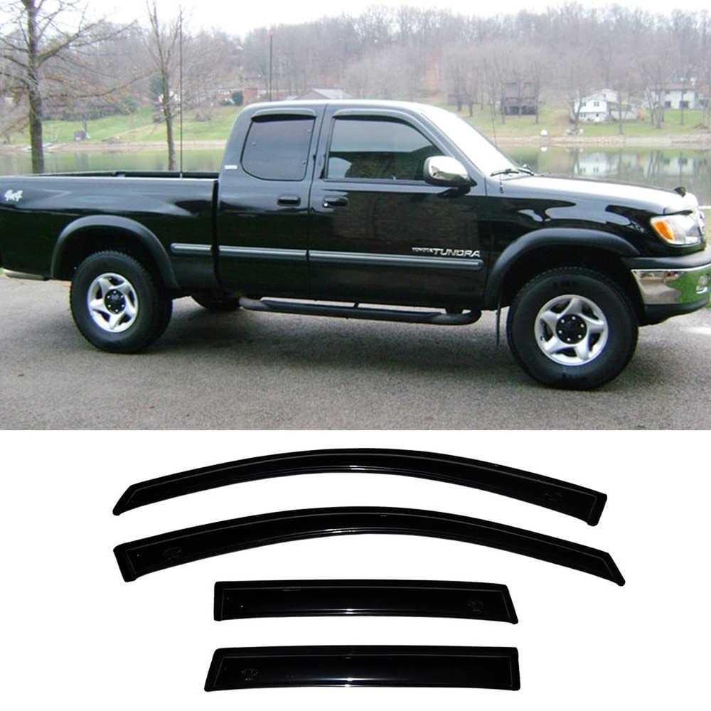 Window Visors Rain Guards fit 2000-2006 Toyota Tundra Access/Ext Cab 94815 | …
