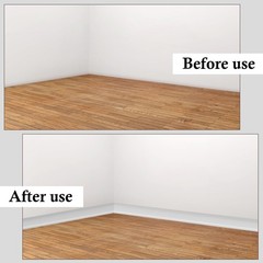 Flexible Baseboard Molding Trim 4″ x 40 ft, Self-Adhesive Vinyl Wall Base Cov…