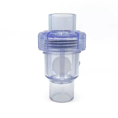 1PC 20 25 32 40 50Mm UPVC Ball Check Valves Vertical Check Valve Exhaust Garden