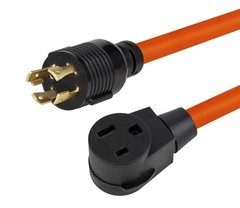 1.5-Feet Nema L14-30P to 6-50R Adapter Cable 125/250V Heavy Duty STW 10AWG 6-…