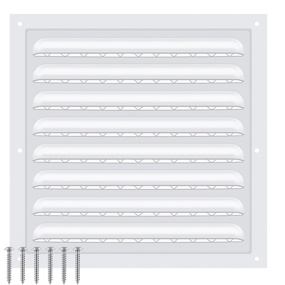 1 Pcs 10 x 10 Inch Aluminum Gable Vents Attic Metal 10 x 10 Inch, Green