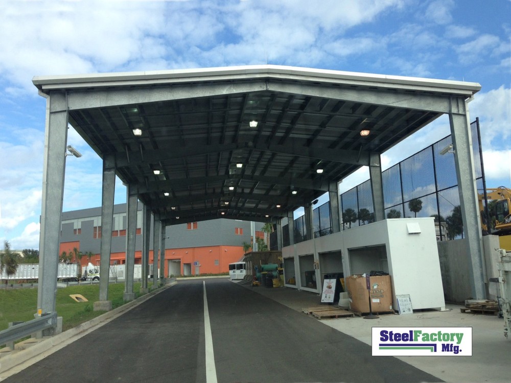 Steel Factory Mfg Prefab 40x75x16 Roof Only Metal Rigid i-Beam Frame Building
