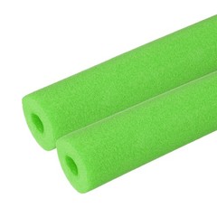2Pcs 1″(25mm)IDx3.3FTx2.56″ Pipe Insulation Foam Tube Pool Noodles Green