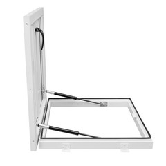 Roof Hatch, Roof Security Door, Roof Access Hatch 19.7in L X 19.7in White