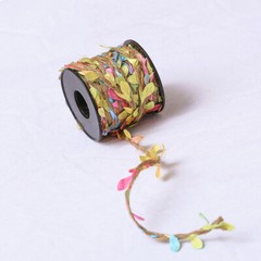 1 Roll DIY Rope Tape Craft Decor Fake Leaf Hemp Rope String Material DIY