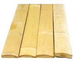 Bamboo Slats/ Half Flat Poles /Plank Fencing -Eco-Garden and Building Material
