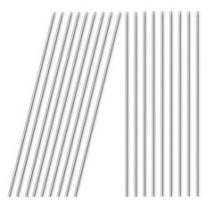 50pcs 1.5mm x 300mm 304 Stainless Steel Rod, Small Metal Solid Shaft for Craf…