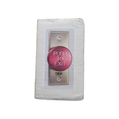 BEA Push to Exit Push Button Red With Pneumatic Timer 12/24V DC