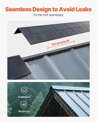 VEVOR Foam Closure Strips Metal Roof Outside EVA Foam Closure Strip (20 Pieces)