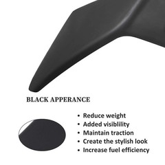 ABS Rear Spoiler Wing Matte Black for RSX 2002-2006 Punch-Free Installation