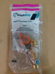 Sharkbite 1/2” X 1/2” Brass Push Fit Ball Valve