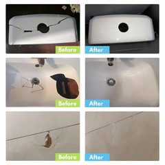 Tub and Tile Repair Kit White Tile Shower Repair Kit for Fiberglass Porcelain…