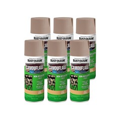 Rust-Oleum 279177-6PK Camouflage 2X Ultra Cover 12 Ounce (Pack of 6), Khaki