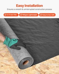 4x250ft 0.17mm Heavy Duty Black Plastic Sheeting & Vapor Barrier