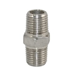 1/4“ inch Male to Male Pipe Fitting Hex Nipple NPT Stainless Steel 304 connector