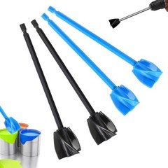 4 Pcs Resin Mixer Paddles for Drill Plastic Epoxy Mixer Reusable Paint Mixer Pai