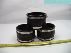 QTY=3: 1001-44 Fernco 4″ Flexible PVC Pipe Couplings for Clay to Clay Plumbing