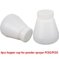 8 pcs hopper cup Bottle for powder coating system PC02 PC03 paint spray gun