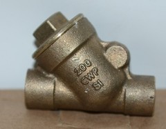 Unbranded S413YLF 1/2 Inch Sweat Female Lead Free Swing Check Valve