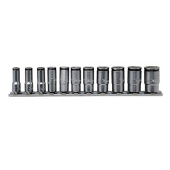 RS2350X/11Ko-ken USA Special 1/4 Sq. Dr. Semi-Deep NUT GRIP Socket Set 5-14mm –