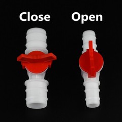 4mm-20mm Inline Tap Connector Barbed PVC Hose /Tube Plastic Shut Off Valve DIY