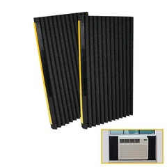 LBG Products Window Air Conditioner 17in High x 9in Wide x 7/8in Thick, Black