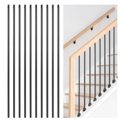 Staircase Balusters 31 Pack,44 Inch Durable Carbon Steel Stair Balusters,0.5 Inc