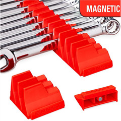 5413M Ernst Mfg. 40 Tool Magnetic Modular Wrench Pro Organizer – Red