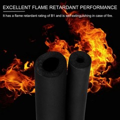 1″(25mm)x6Ft Pipe Insulation Foam Tube Cover Wrap Roll Bar Padding