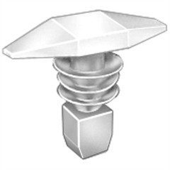 AVC.14328 AUVECO 14328 Double Head Weatherstrip Retainer, (7 x 16 mm Dia Bottom