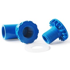PVC Tank Connector Bulkhead 90° Elbow Drainage Pipe Fitting Aquarium 20mm – 50mm