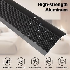 Aluminum Floor Transition Strip, Threshold Ramps for Doorways, Bridge The Hei…