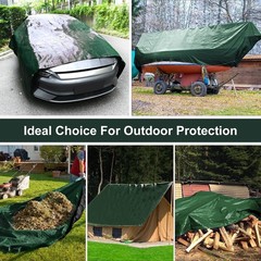 Tarp 16×20 Feet, 14 Mil Large Waterproof Tarps Heavy Duty with Brass Grommets…