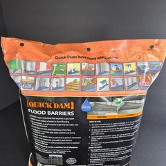 Quick Dam 10 Ft Flood Barrier Reusable Water Activated Indoor/Outdoor NEW