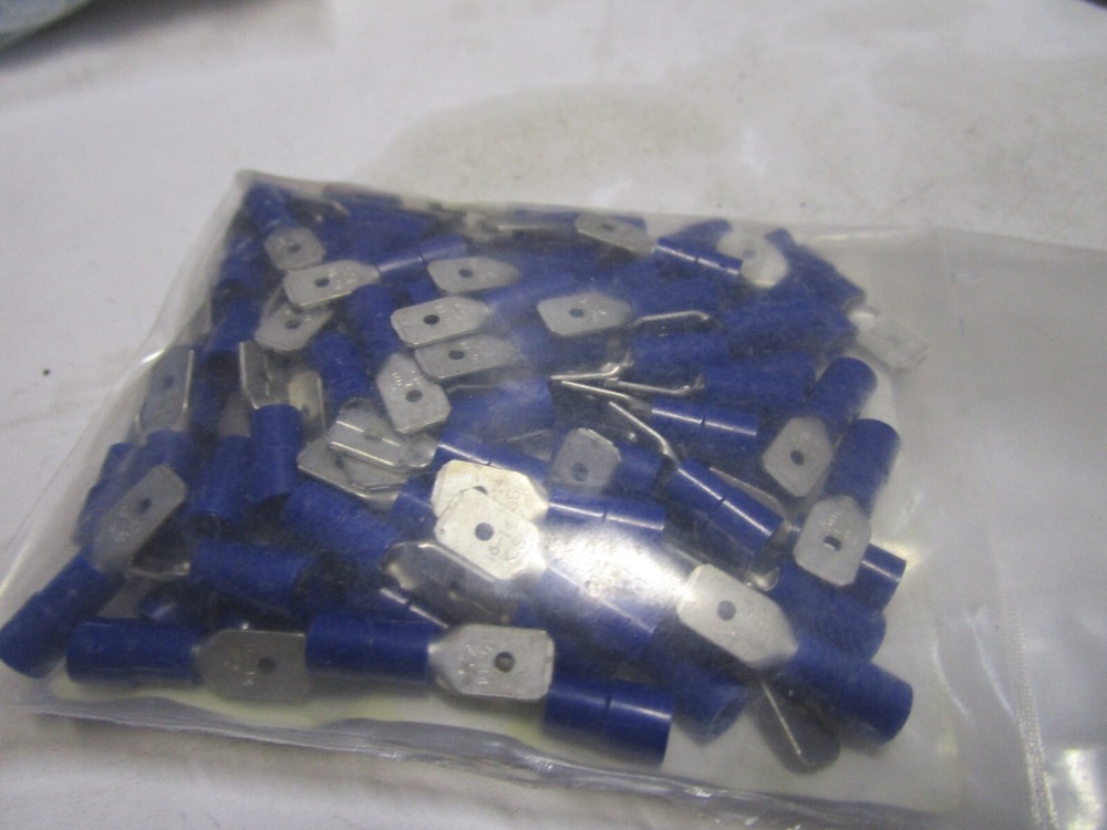 16-14 AWG 0.250″ Blue Polycarbonate Insulated Butted Seam M Disconnect QTY 100