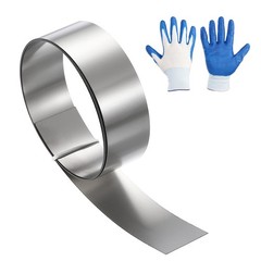 1in x 3.3ft Stainless Steel Flashing Roll, 0.5mm Metal Roof Panels