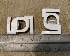 (4) Suspended Ceiling Grid Clips with Hook Mounting Hole, White Snap In