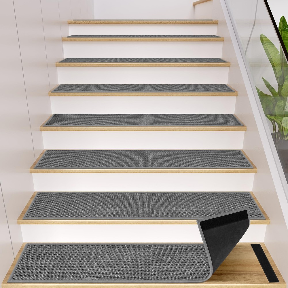 Goylser Peel And Sticker Stair Treads Non Slip For Wooden Steps Indoor 15 Pack