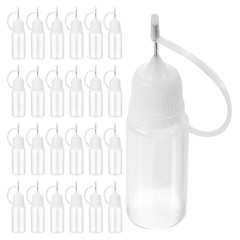 25 Pcs Applicator Bottle with Nozzle Dispenser Bottles for Liquids