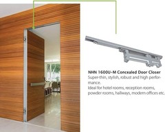 NHN1628U-M Concealed Door Closer, Non-Handed, Heavy-Duty, Up to 88lbs. Doors,…