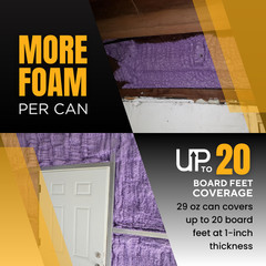 Vega Bond Purplecoat Insulation Spray Foam Kit Heat and Acoustic 120 BF 6 pack