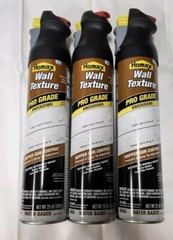 HOMAX Pro Grade HOPPER GUN Control Water-Based Wall Knockdown Box Of 3 25OZ