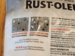 Rust-Oleum 1 (pound bag) Gray Color Chip Concrete Garage Floor Coating Rustoleum