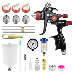 Srqlntt 819 Hvlp Air Spray Gun Kits 1.3/1.7/2.0 Mm Nozzles Spray Paint Gun