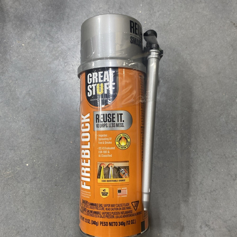 GREAT STUFF Fireblock 12-oz Smart dispenser Indoor/Outdoor Spray Foam Insulation