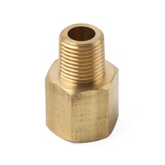 1/8 BSPT Male to 1/8 NPT Female Reducing Bushing Brass Pipe Fitting