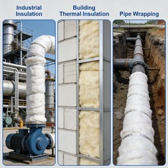 1x MODIGT 16″x24″ Ceramic Fiber Blanket for Industrial Pipeline Insulation