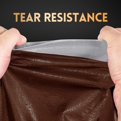 Tarp 20×20 ft Heavy Duty 10mil Silver/Brown 100% Waterproof High Durability M…