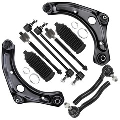 10pcs Suspension Kit Control Arm Tie Rod 2012-2019 Nissan Versa Versa Note Micra