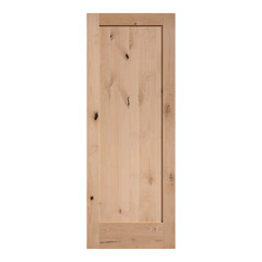 Knotty Alder 1 Panel Mission Shaker Flat Panel Solid Core Interior Wood Doors